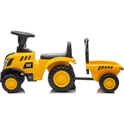 Ride-on push tractor CAT yellow/black