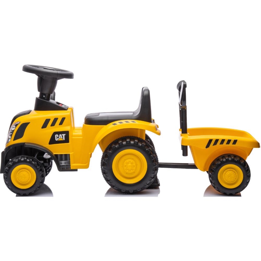 Ride-on push tractor CAT yellow/black