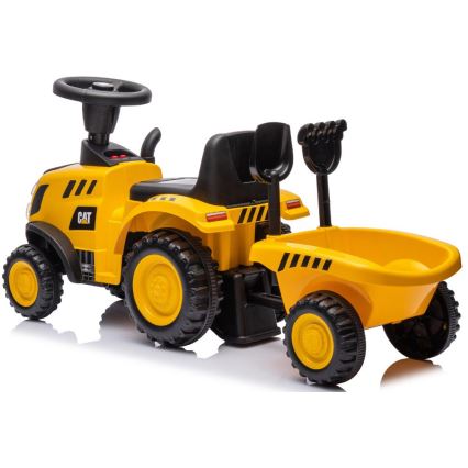 Ride-on push tractor CAT yellow/black