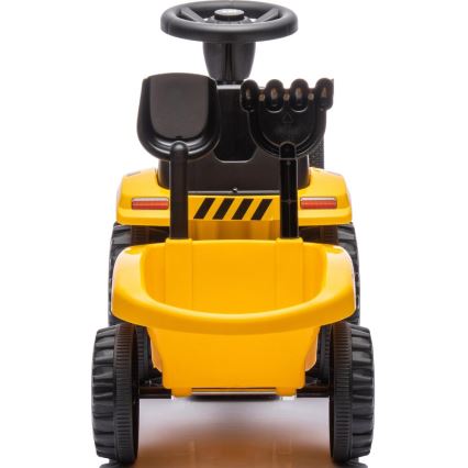 Ride-on push tractor CAT yellow/black