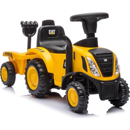 Ride-on push tractor CAT yellow/black