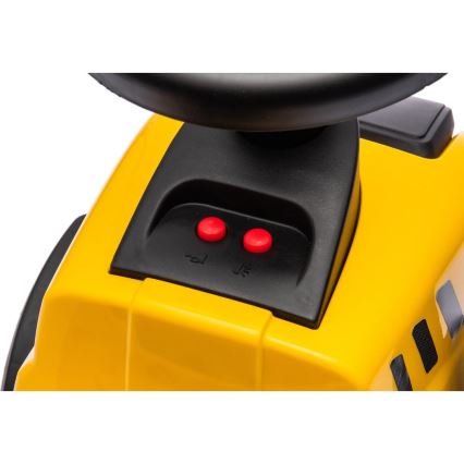 Ride-on push tractor CAT yellow/black