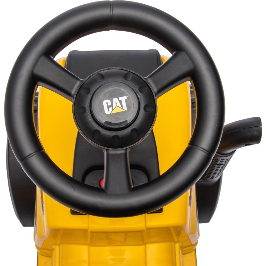 Ride-on push tractor CAT yellow/black
