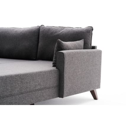 RIGA L-Shaped Corner Sofa, Anthracite, Right-Hand