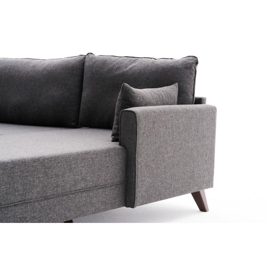 RIGA L-Shaped Corner Sofa, Anthracite, Right-Hand