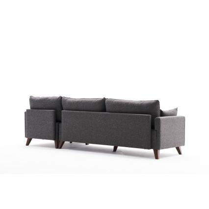 RIGA L-Shaped Corner Sofa, Anthracite, Right-Hand