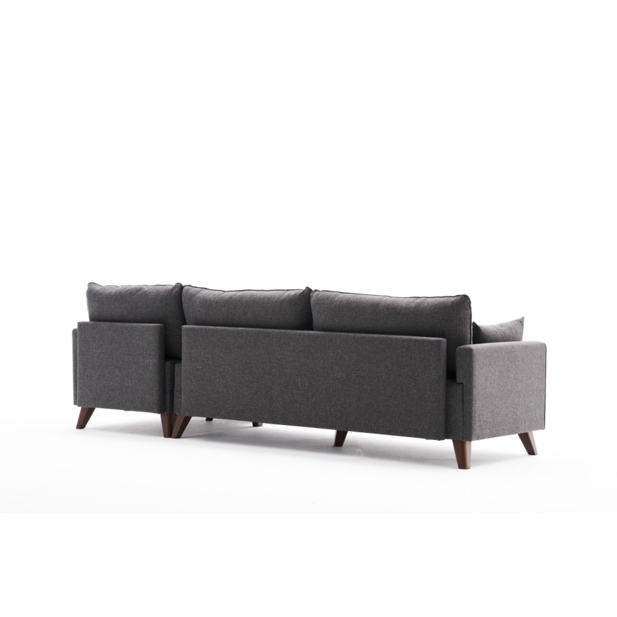 RIGA L-Shaped Corner Sofa, Anthracite, Right-Hand