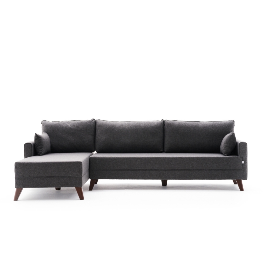 RIGA L-shaped Corner Sofa, Left - Anthracite