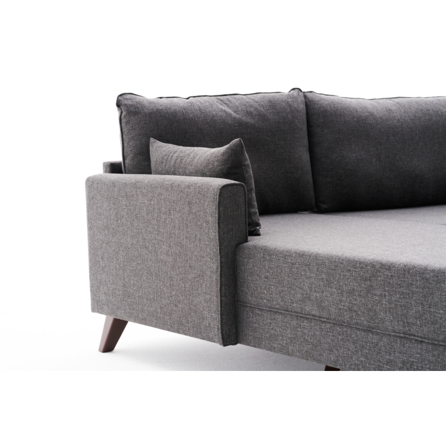 RIGA L-shaped Corner Sofa, Left - Anthracite