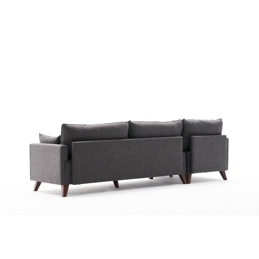 RIGA L-shaped Corner Sofa, Left - Anthracite