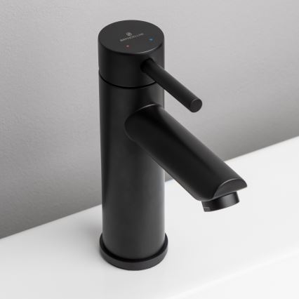 RINGSTED 17.8 cm Matte Black Basin Mixer