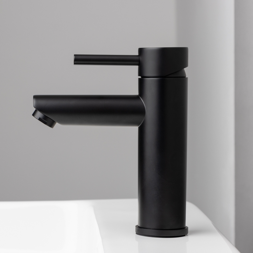 RINGSTED 17.8 cm Matte Black Basin Mixer