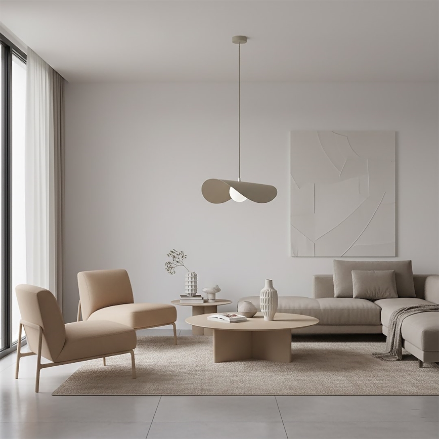 RITUAL cable-hung pendant light 1xG9/8W/230V beige