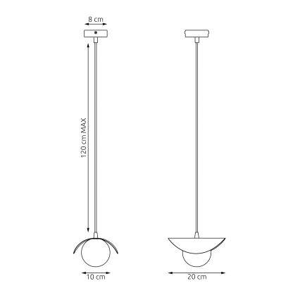 RITUAL Cable Pendant 1xG9/8W/230V White