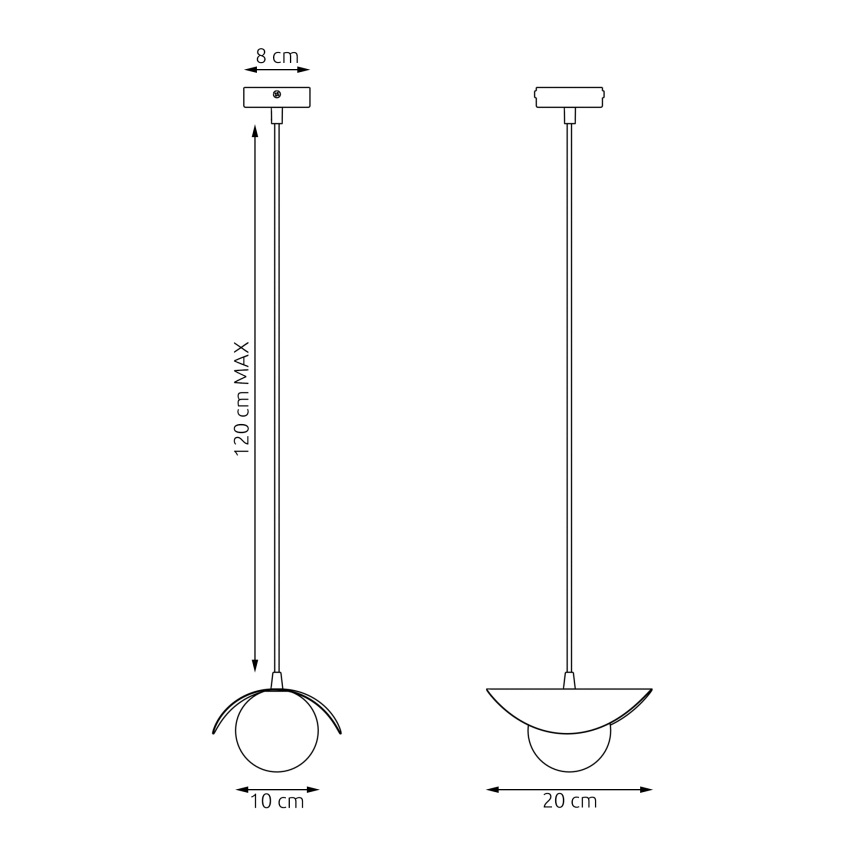 RITUAL Cable Pendant 1xG9/8W/230V White