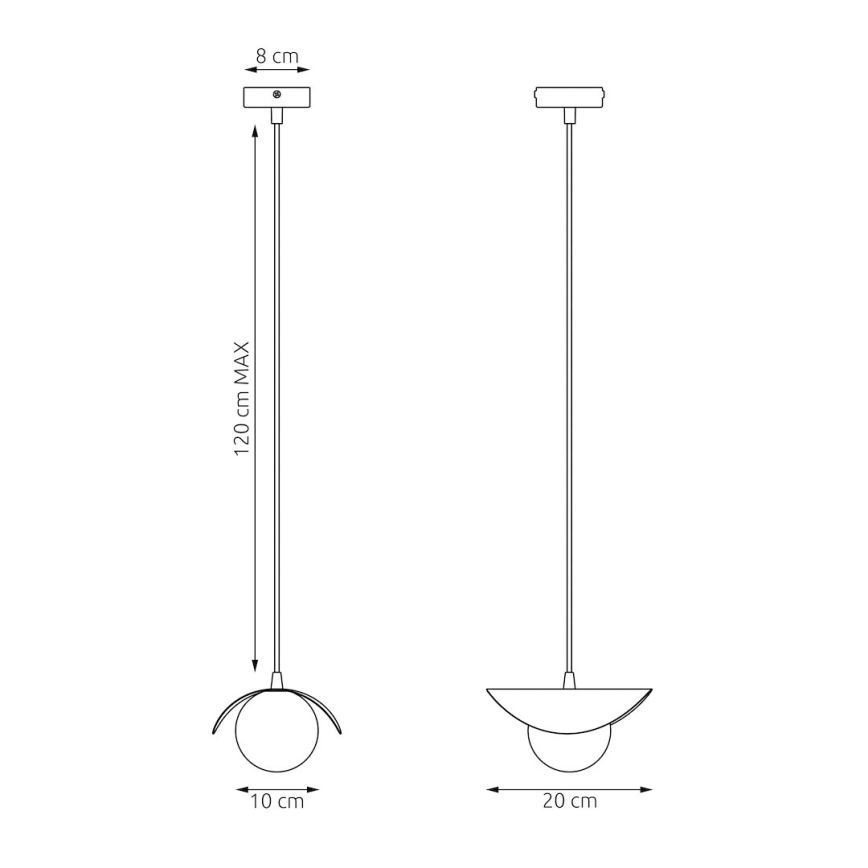 RITUAL Cable Pendant Light 1xG9/8W/230V, Beige