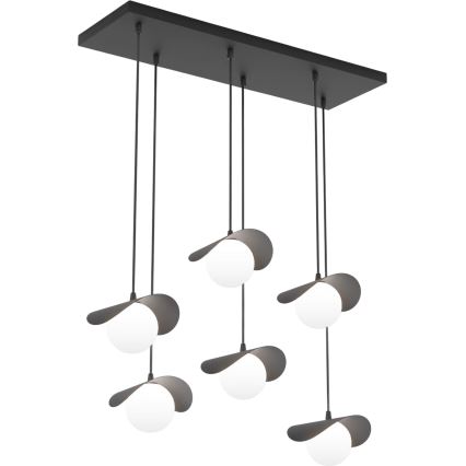 RITUAL cable pendant light, 6xG9/8W/230V, black