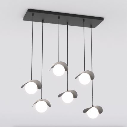RITUAL cable pendant light, 6xG9/8W/230V, black