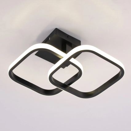 ROBERT LED Ceiling Light, 25 W / 230 V, 25 x 38 cm, Black