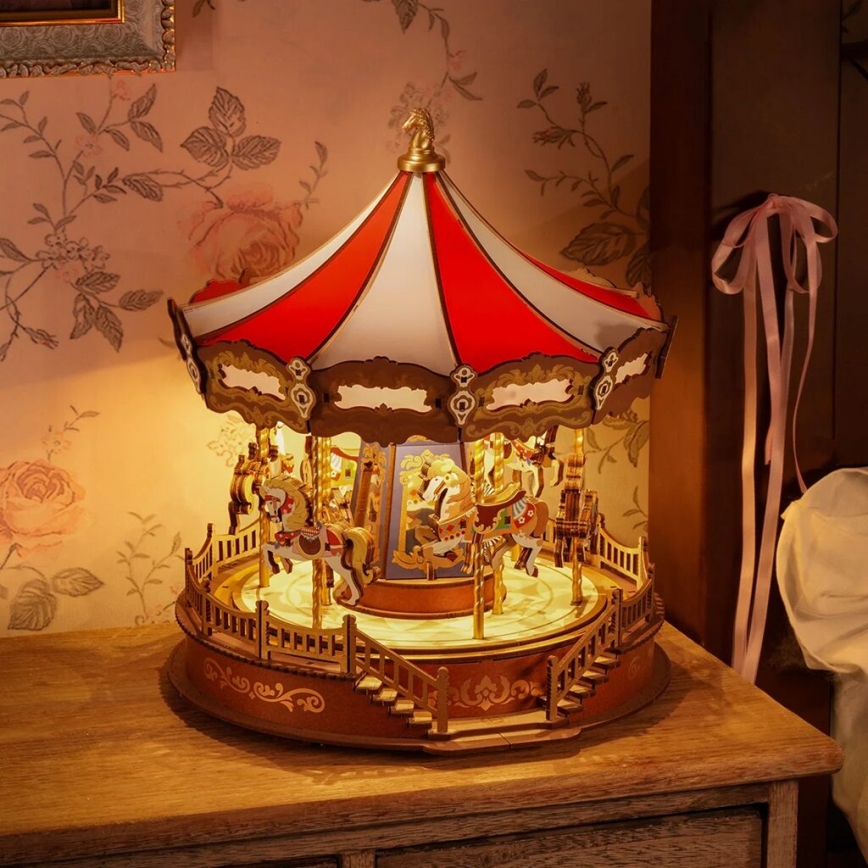 RoboTime - 3D music box puzzle Classic carousel 5V