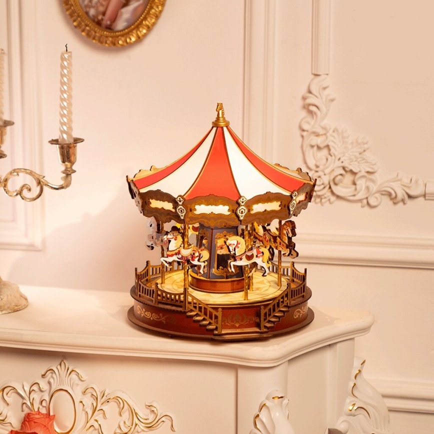 RoboTime - 3D music box puzzle Classic carousel 5V