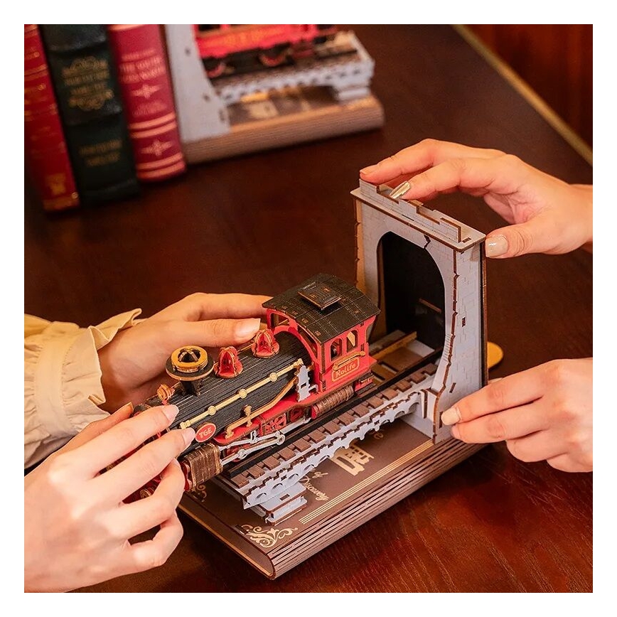 RoboTime - 3D puzzle Bookstop Historic steam train