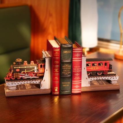 RoboTime - 3D puzzle Bookstop Historic steam train