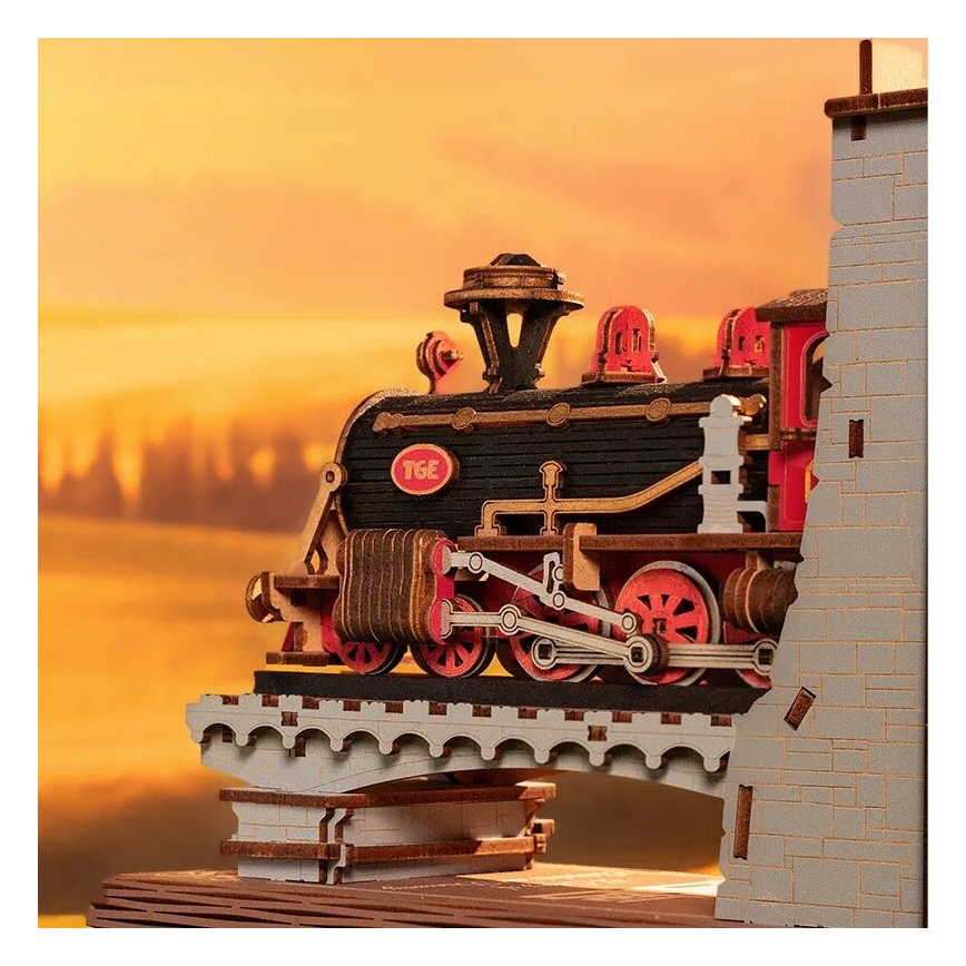 RoboTime - 3D puzzle Bookstop Historic steam train