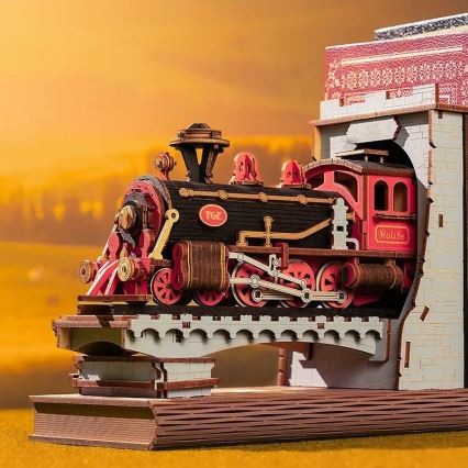 RoboTime - 3D puzzle Bookstop Historic steam train