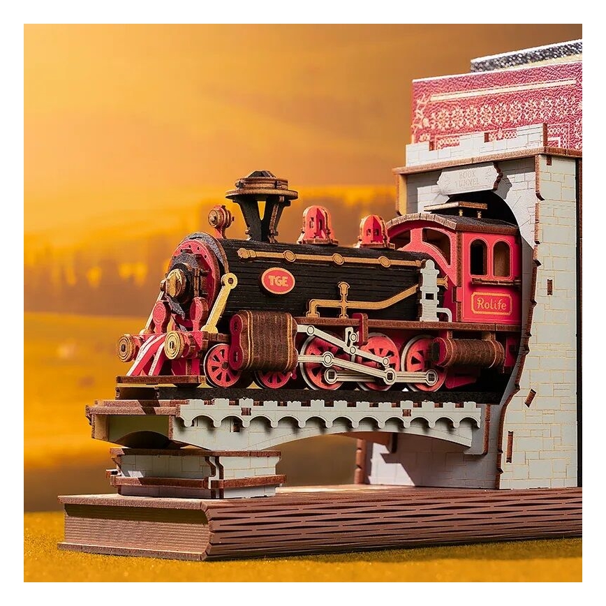 RoboTime - 3D puzzle Bookstop Historic steam train