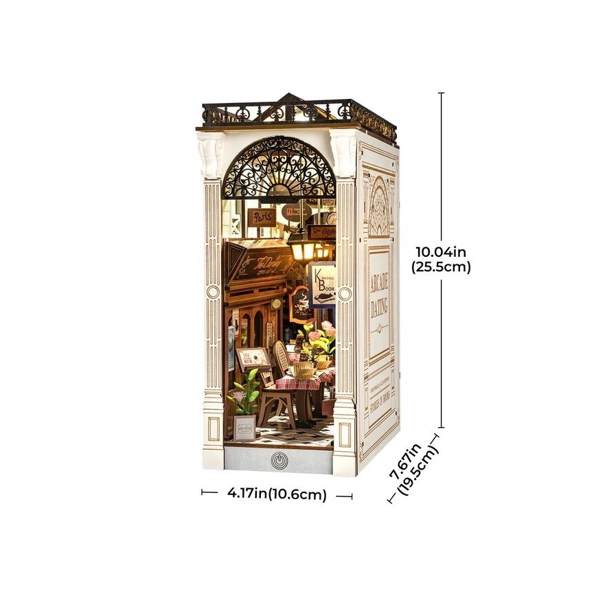 RoboTime - 3D puzzle LED Bookstop Meeting with books in the arcade 2xAAA