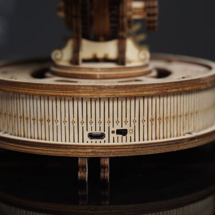 RoboTime - 3D wooden mechanical puzzle Glowing globe