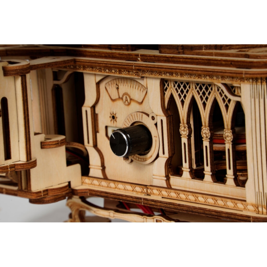 RoboTime - 3D wooden mechanical puzzle Gramophone (manual drive)
