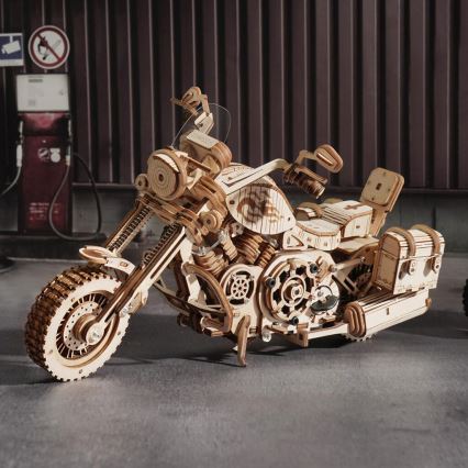RoboTime - 3D wooden mechanical puzzle Motorbike cruiser