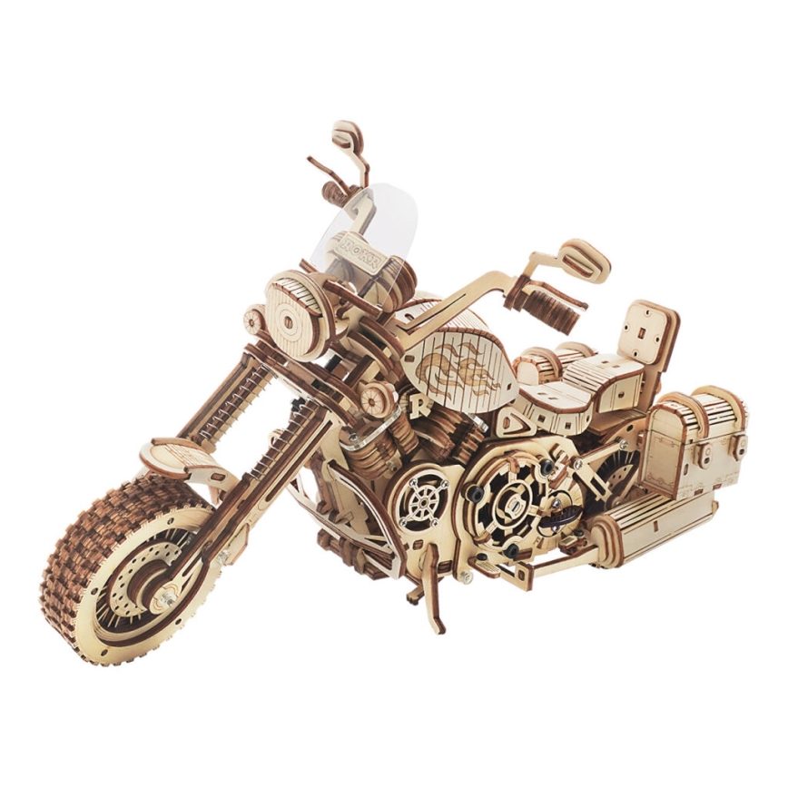 RoboTime - 3D wooden mechanical puzzle Motorbike cruiser