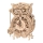 RoboTime - 3D wooden mechanical puzzle Owl clock