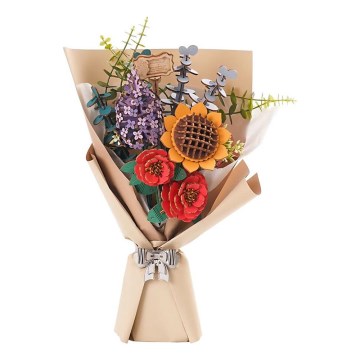 RoboTime - 3D wooden puzzle Bouquet