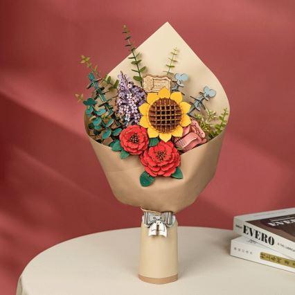 RoboTime - 3D wooden puzzle Bouquet