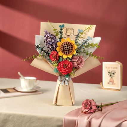 RoboTime - 3D wooden puzzle Bouquet