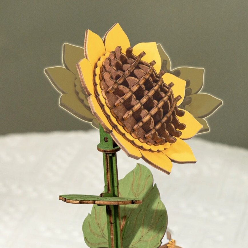 RoboTime - 3D wooden puzzle Bouquet
