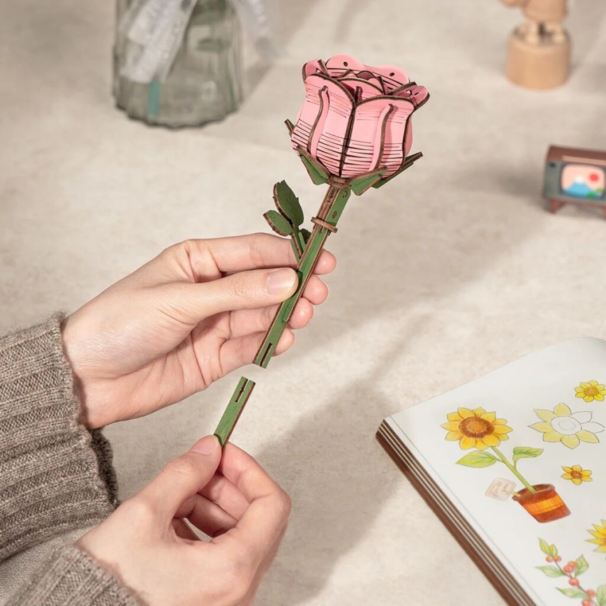 RoboTime - 3D wooden puzzle Bouquet