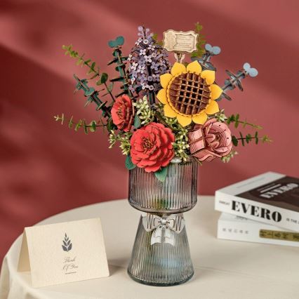 RoboTime - 3D wooden puzzle Bouquet