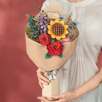 RoboTime - 3D wooden puzzle Bouquet