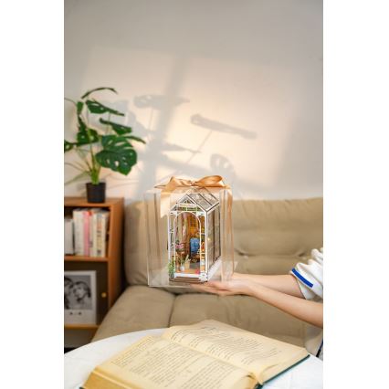 RoboTime - LED Bookstop Garden house 3D puzzle 2xAAA