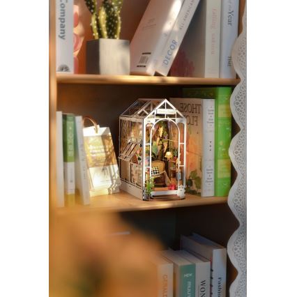 RoboTime - LED Bookstop Garden house 3D puzzle 2xAAA