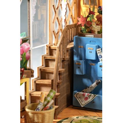 RoboTime - LED Bookstop Garden house 3D puzzle 2xAAA
