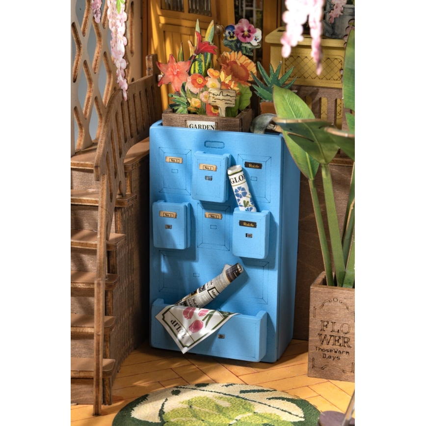 RoboTime - LED Bookstop Garden house 3D puzzle 2xAAA