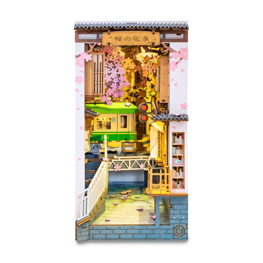 RoboTime - LED Bookstop Sakura alley 2xAAA