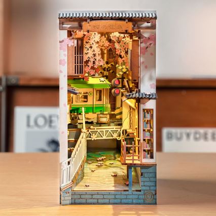 RoboTime - LED Bookstop Sakura alley 2xAAA