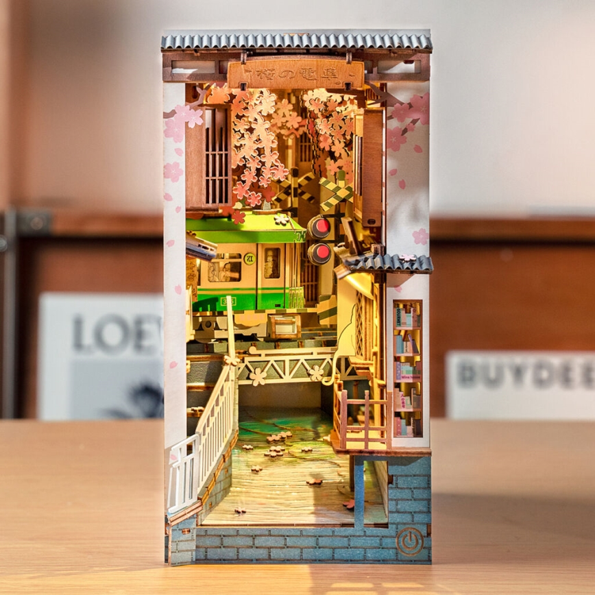 RoboTime - LED Bookstop Sakura alley 2xAAA